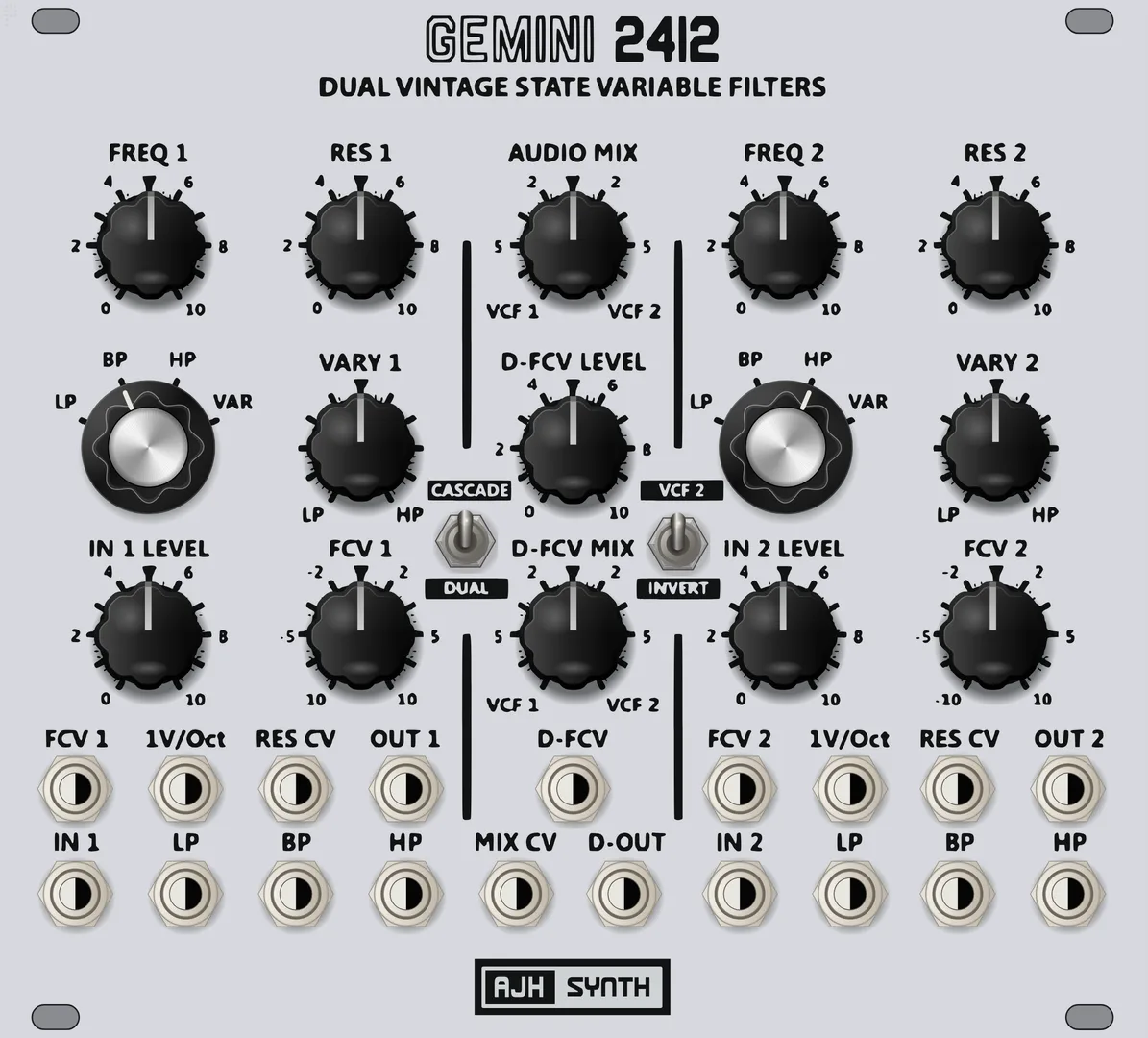 AJH Synth Gemini 2412 — 28 HP