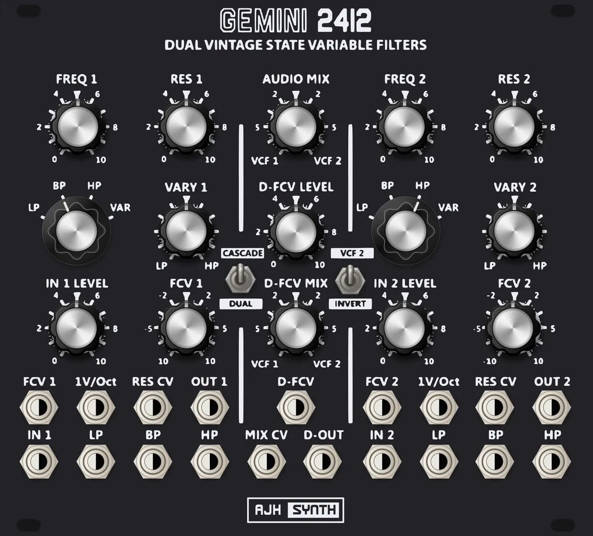 AJH Synth Gemini 2412 — 28 HP