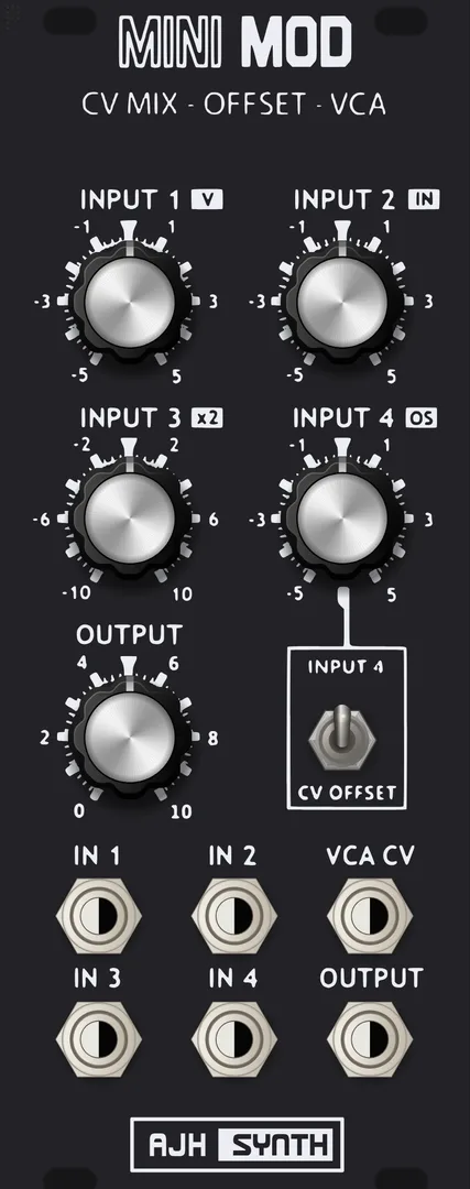 AJH Synth MiniMod CV Mix-Offset-VCA — 10 HP