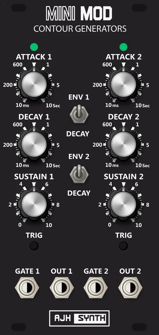 AJH Synth MiniMod Dual Contour — 12 HP