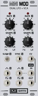 AJH Synth MiniMod Dual LFO & VCA — 10 HP