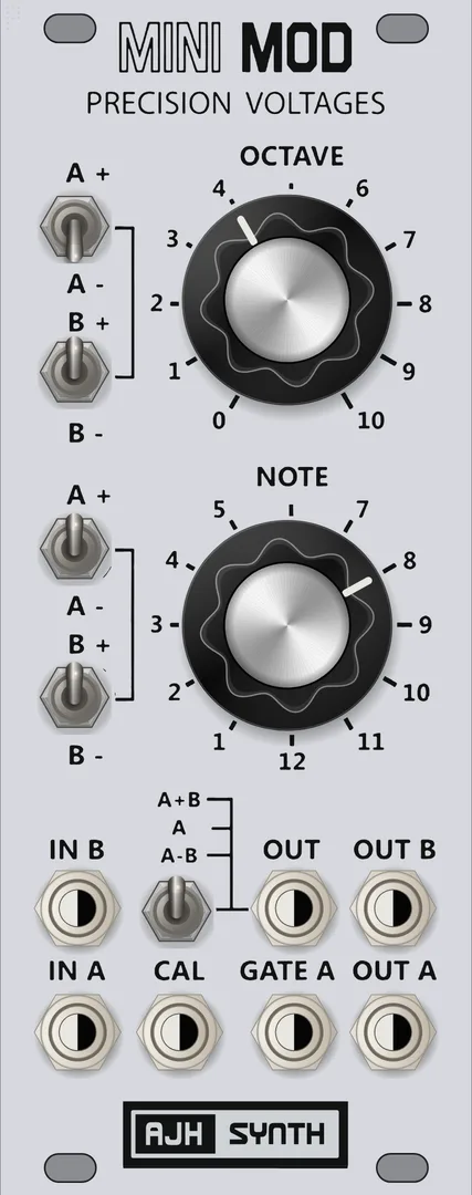 AJH Synth MiniMod Precision Voltages — 10 HP