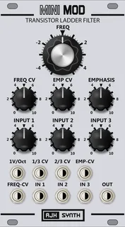 AJH Synth MiniMod VCF — 14 HP