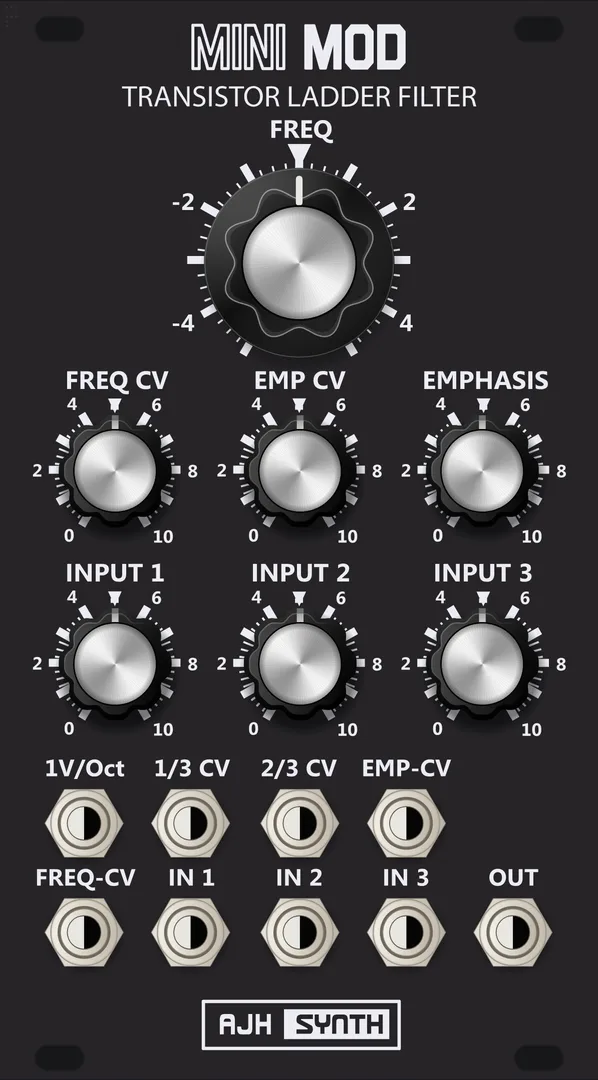 AJH Synth MiniMod VCF — 14 HP