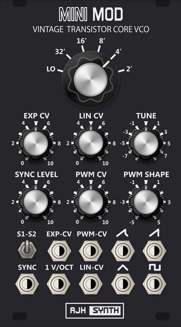 AJH Synth MiniMod VCO — 14 HP