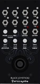 Erica Synths Black Joystick 2 — 12 HP
