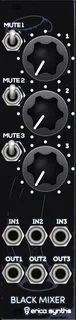 Erica Synths Black Mute Mixer — 6 HP