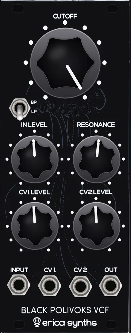 Erica Synths Black Polivoks VCF V2 — 10 HP