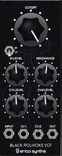 Erica Synths Black Polivoks VCF V2 — 10 HP
