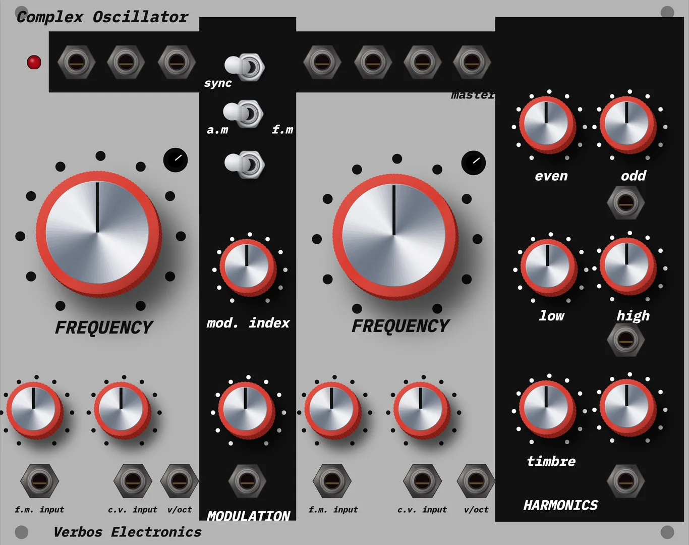 Verbos Electronics Complex Oscillator — 32 HP