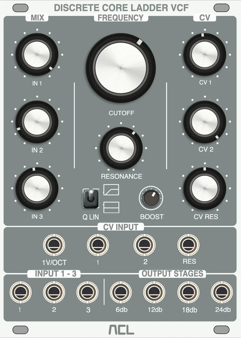 Audiophile Circuits League Discrete Core Ladder VCF — 18 HP