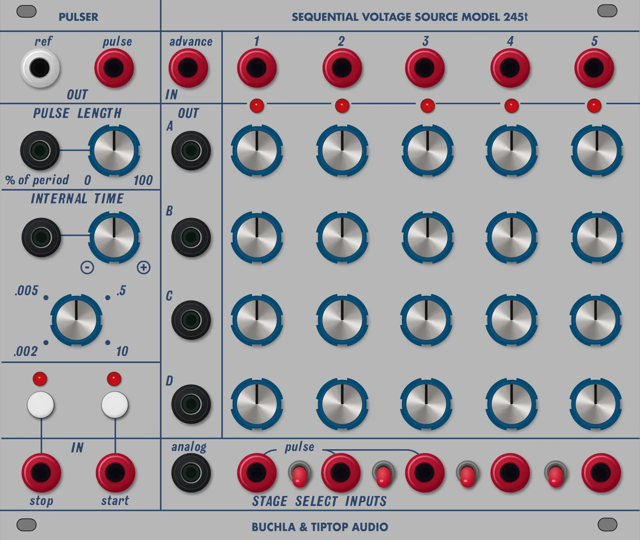 Tiptop Audio Sequential Voltage Source Model 245t — 30 HP
