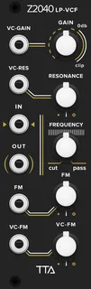 Tiptop Audio Z2040 LP-VCF (black) — 8 HP