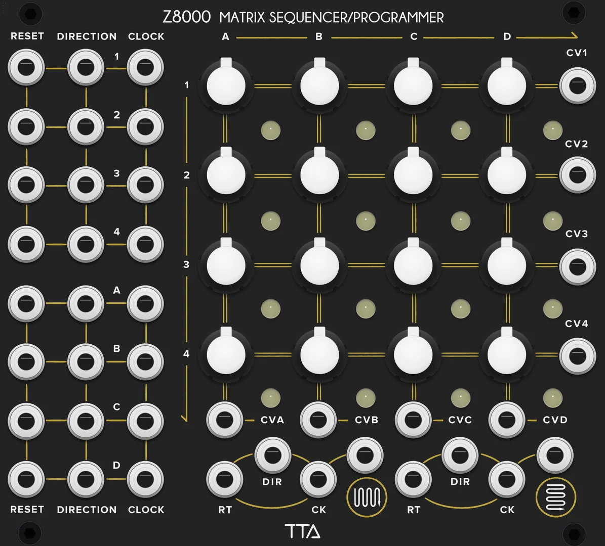 Tiptop Audio Z8000 Matrix Sequencer (black) — 28 HP