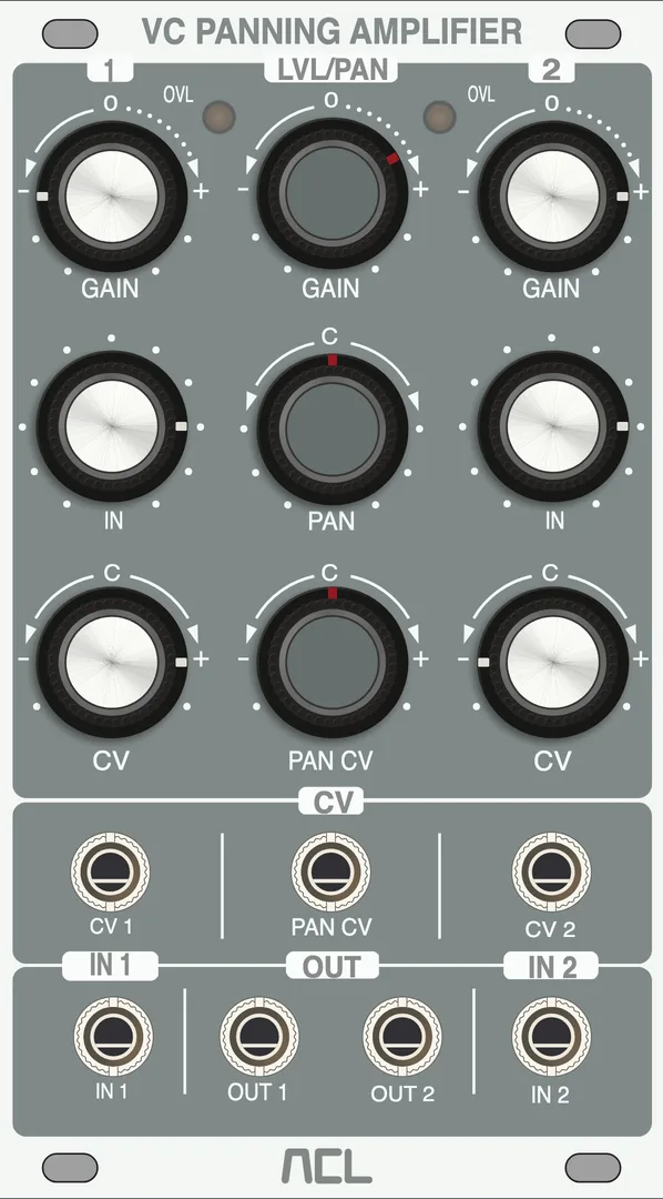 Audiophile Circuits League VC Panning Amplifier — 14 HP